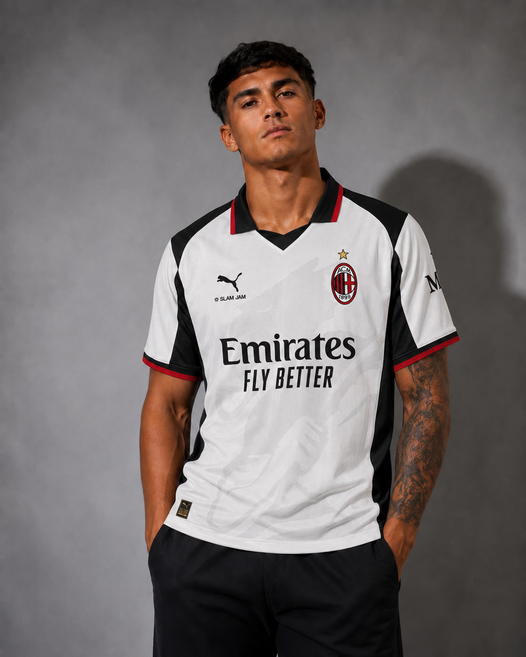 Camisa AC Milan × Slam Jam Branca 2026/27 – Edição Especial