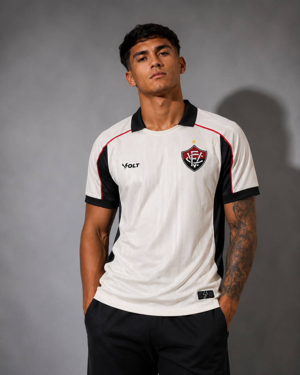 Camisa Vitória Off-White 2025/26 – Masculina
