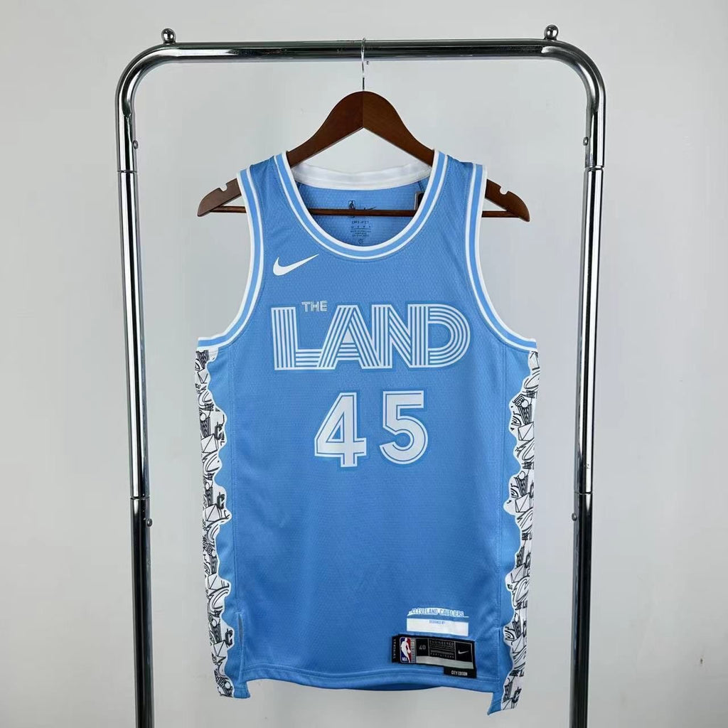 Camisa Cleveland Cavaliers The Land Donovan Mitchell #45 Azul – NBA