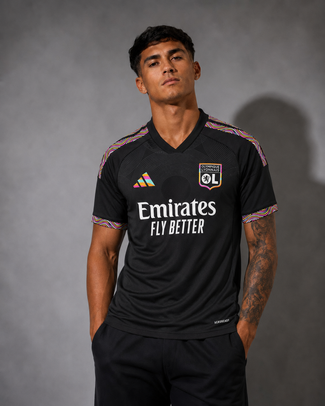Camisa Olympique Lyonnais Away 26/27 Preta – Versão Torcedor