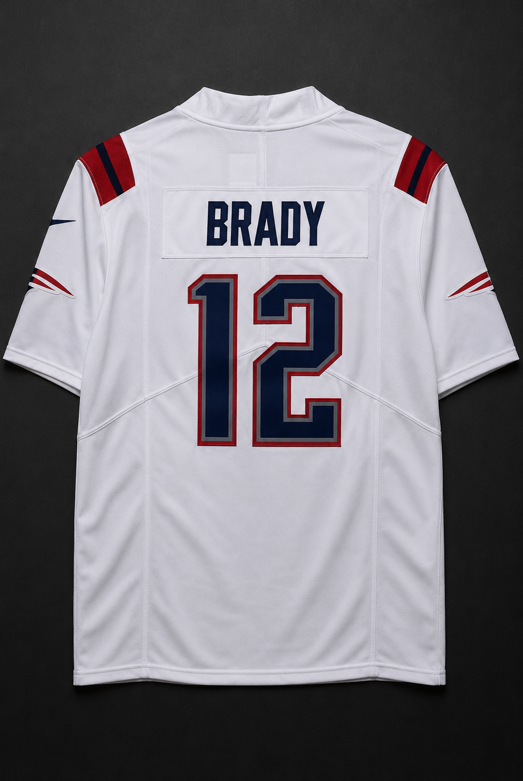 Camisa New England Patriots NFL – Brady #12 Branca
