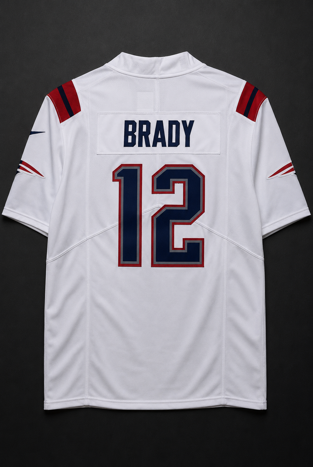 Camisa New England Patriots NFL – Brady #12 Branca
