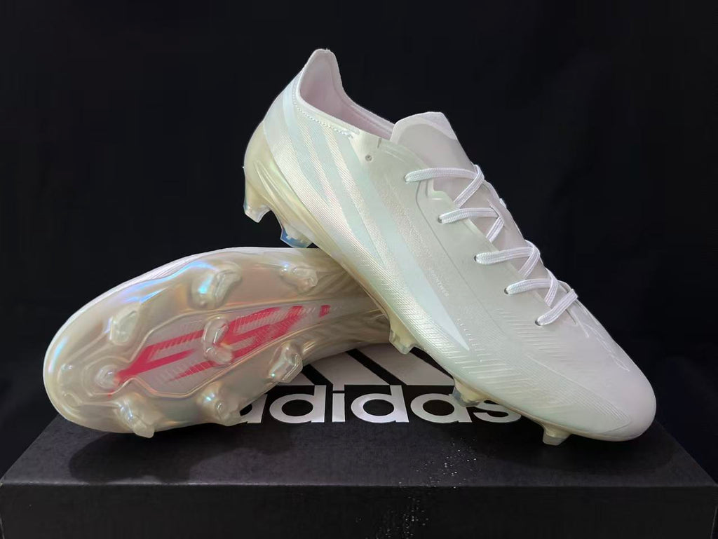 Chuteira Adidas Campo Branca Iridescente
