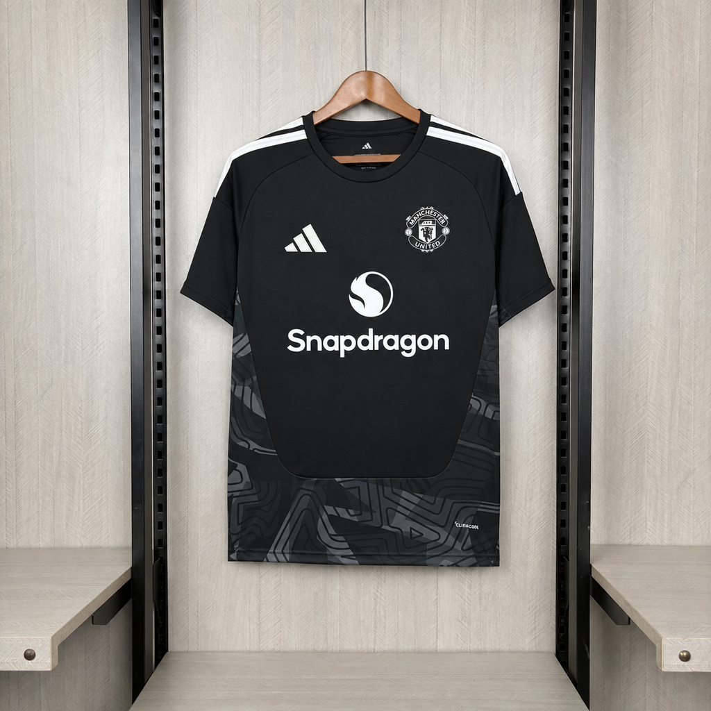 Camisa Manchester United Third 2025/26 Preta – Versão Torcedor