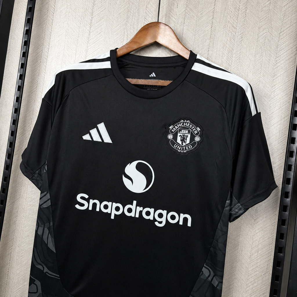 Camisa Manchester United Third 2025/26 Preta – Versão Torcedor