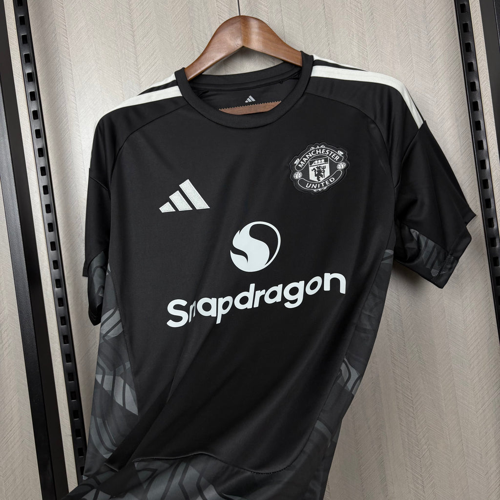 Camisa Manchester United Third 2025/26 Preta – Versão Torcedor