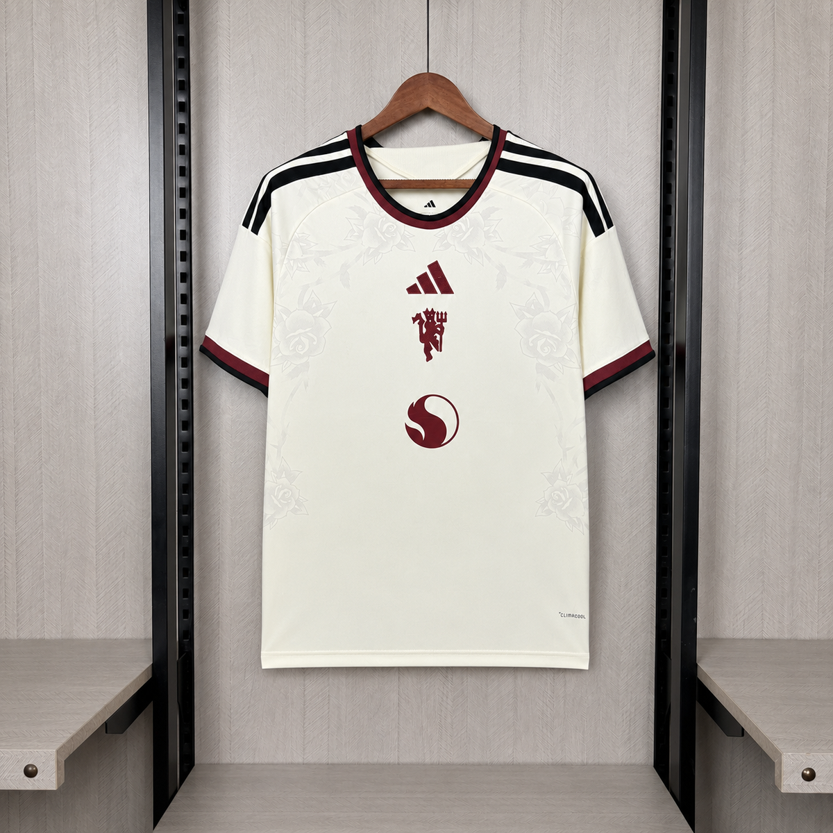 Camisa Manchester United Away 2026/27 Off-White – Versão Torcedor