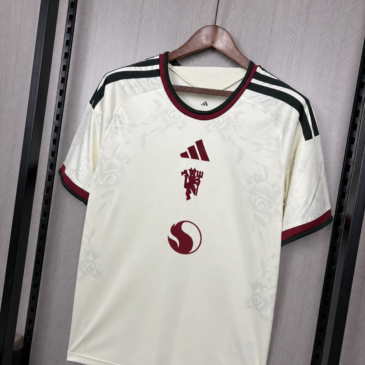 Camisa Manchester United Away 2026/27 Off-White – Versão Torcedor