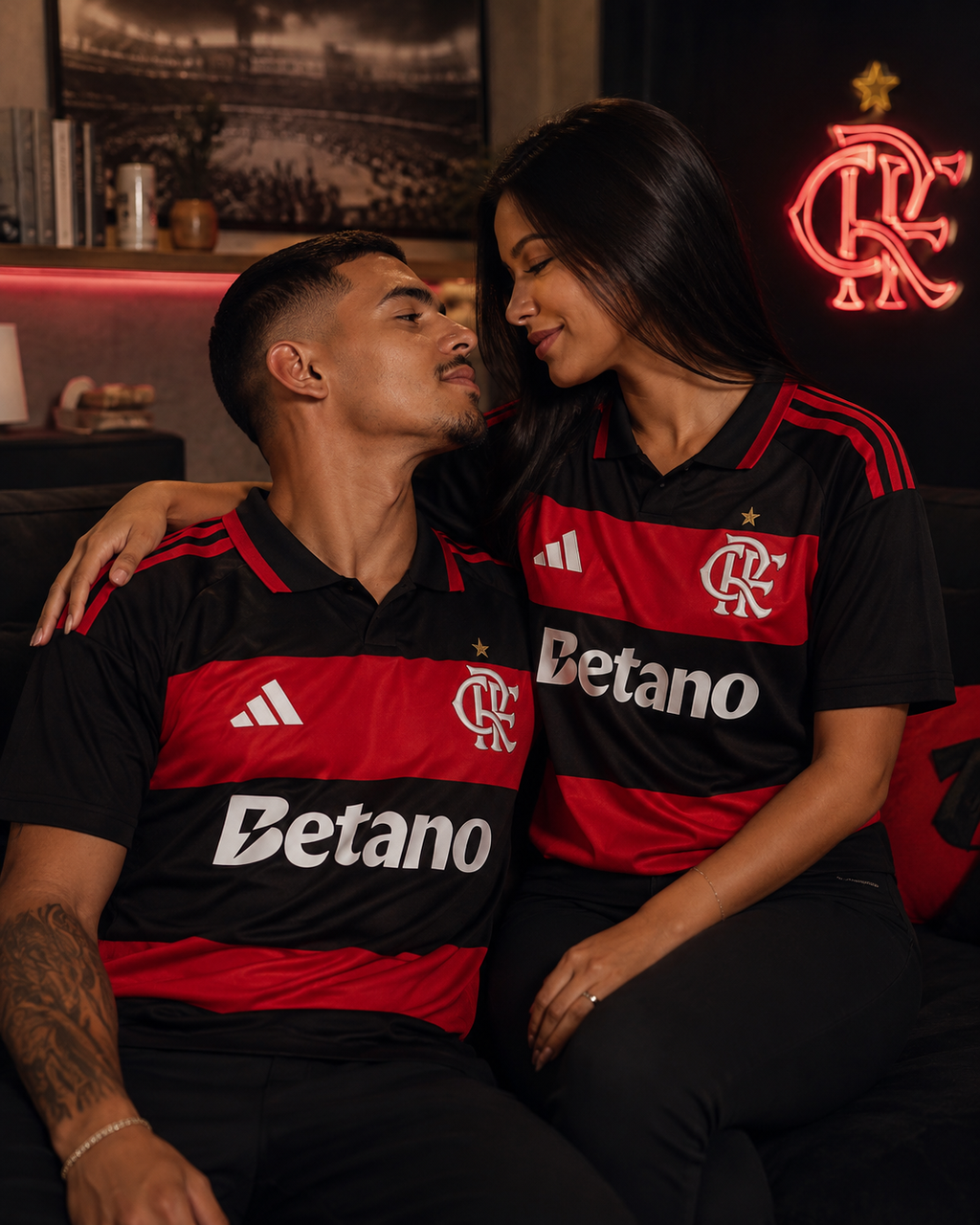 Combo Casal Flamengo Home 2026/27 | Masculina + Feminina | Versão Torcedor