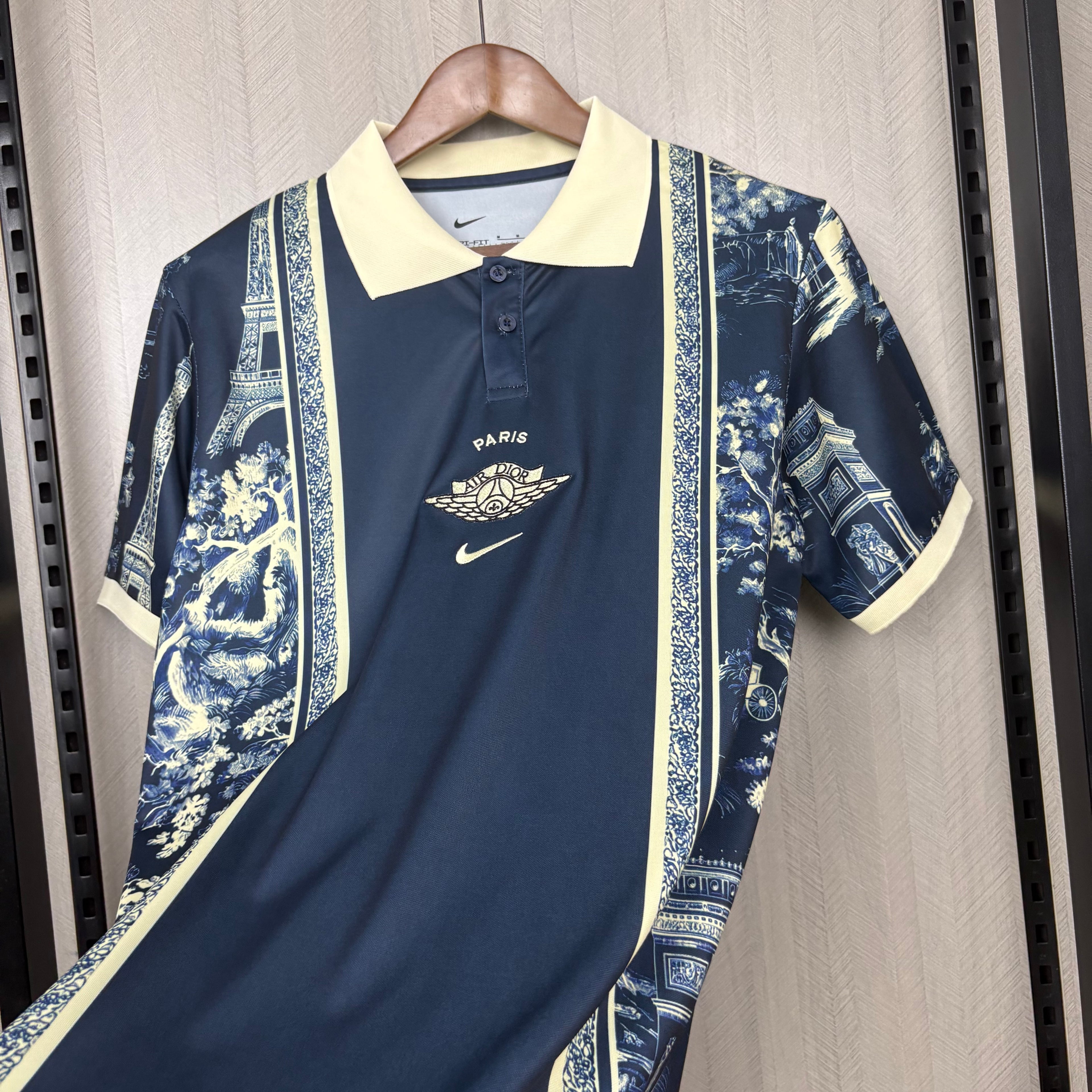 Camisa PSG x Dior Fan Edition
