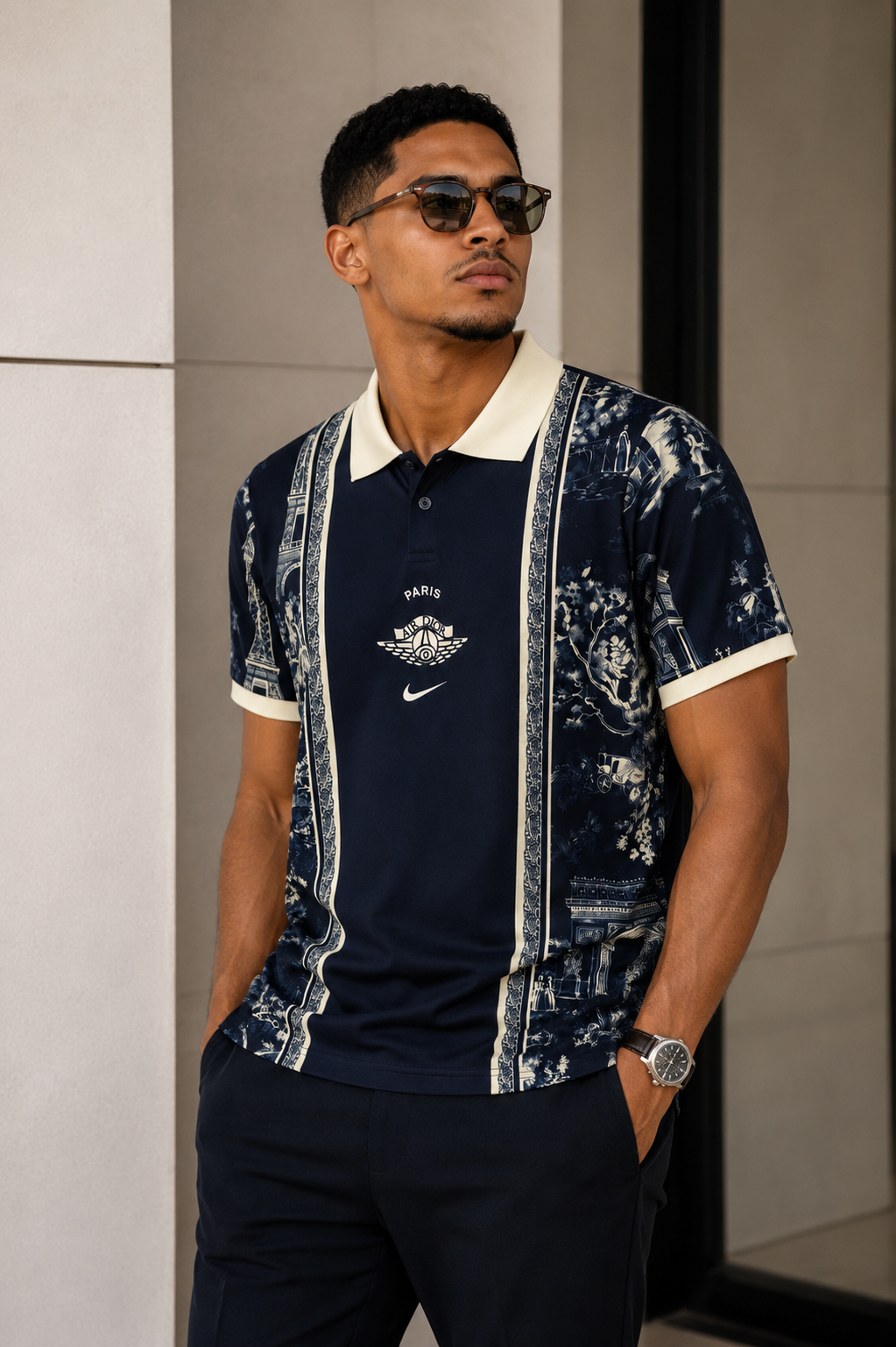 Camisa PSG x Dior Fan Edition