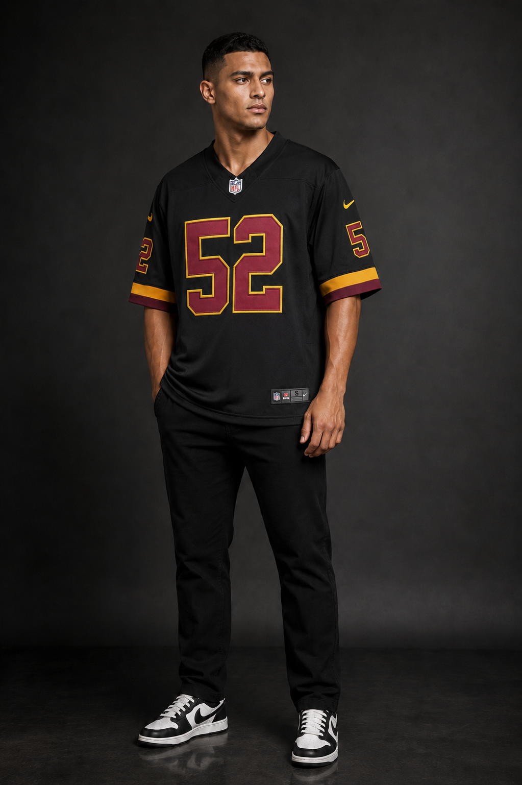 Camisa Washington Redskins NFL – Styles #52 Preta