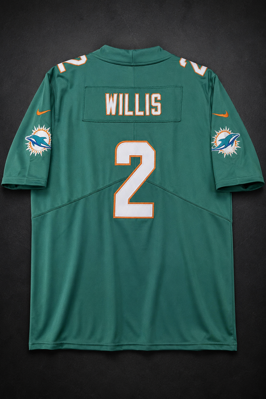 Camisa Miami Dolphins NFL – Willis #2 Verde
