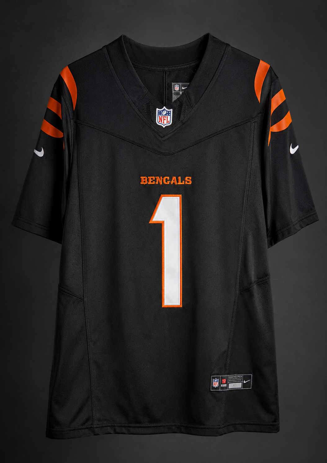 Camisa Cincinnati Bengals NFL – Chase #1 Preta