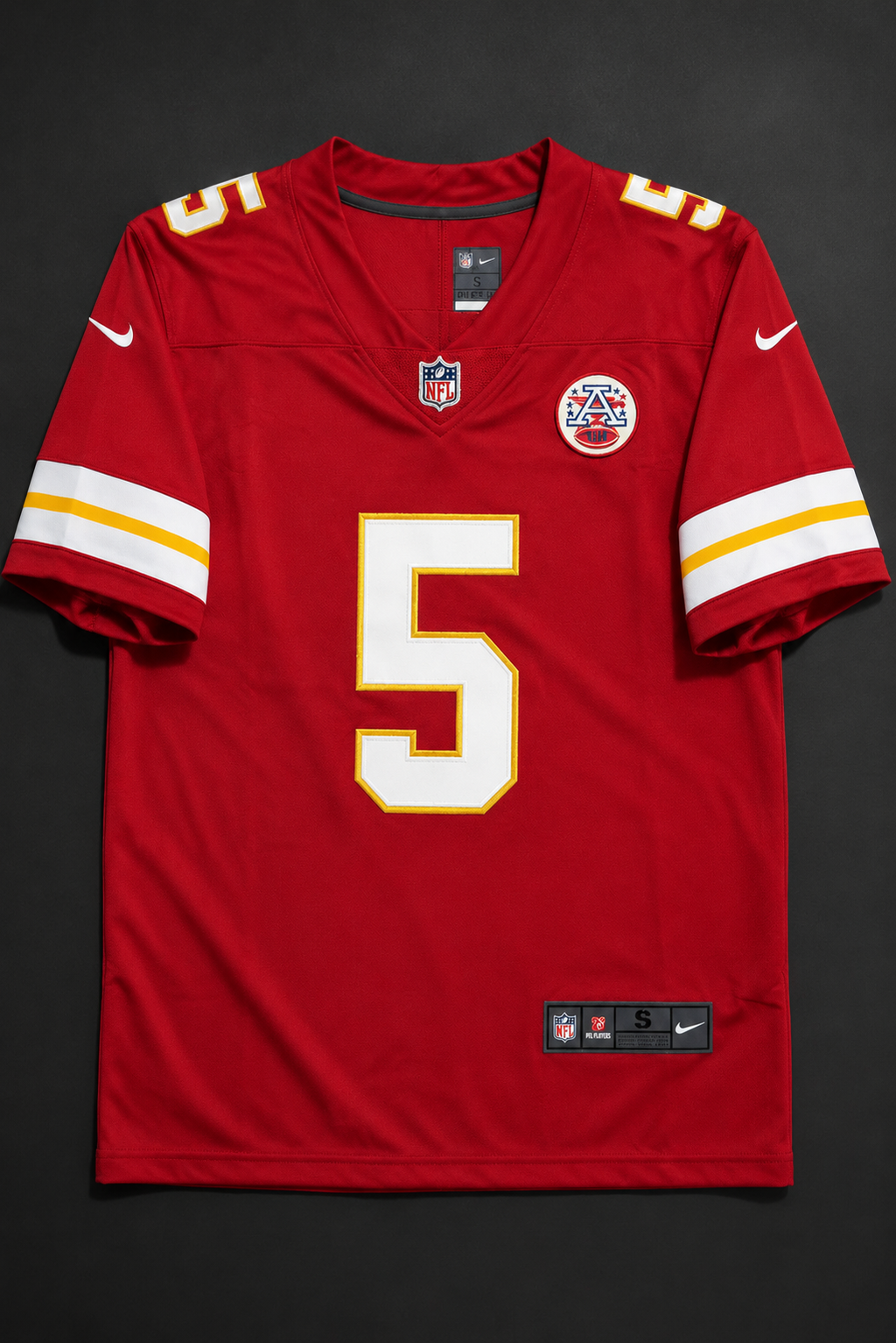 Camisa Kansas City Chiefs NFL – Delane #5 Vermelha