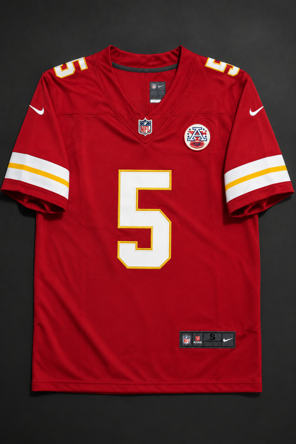 Camisa Kansas City Chiefs NFL – Delane #5 Vermelha