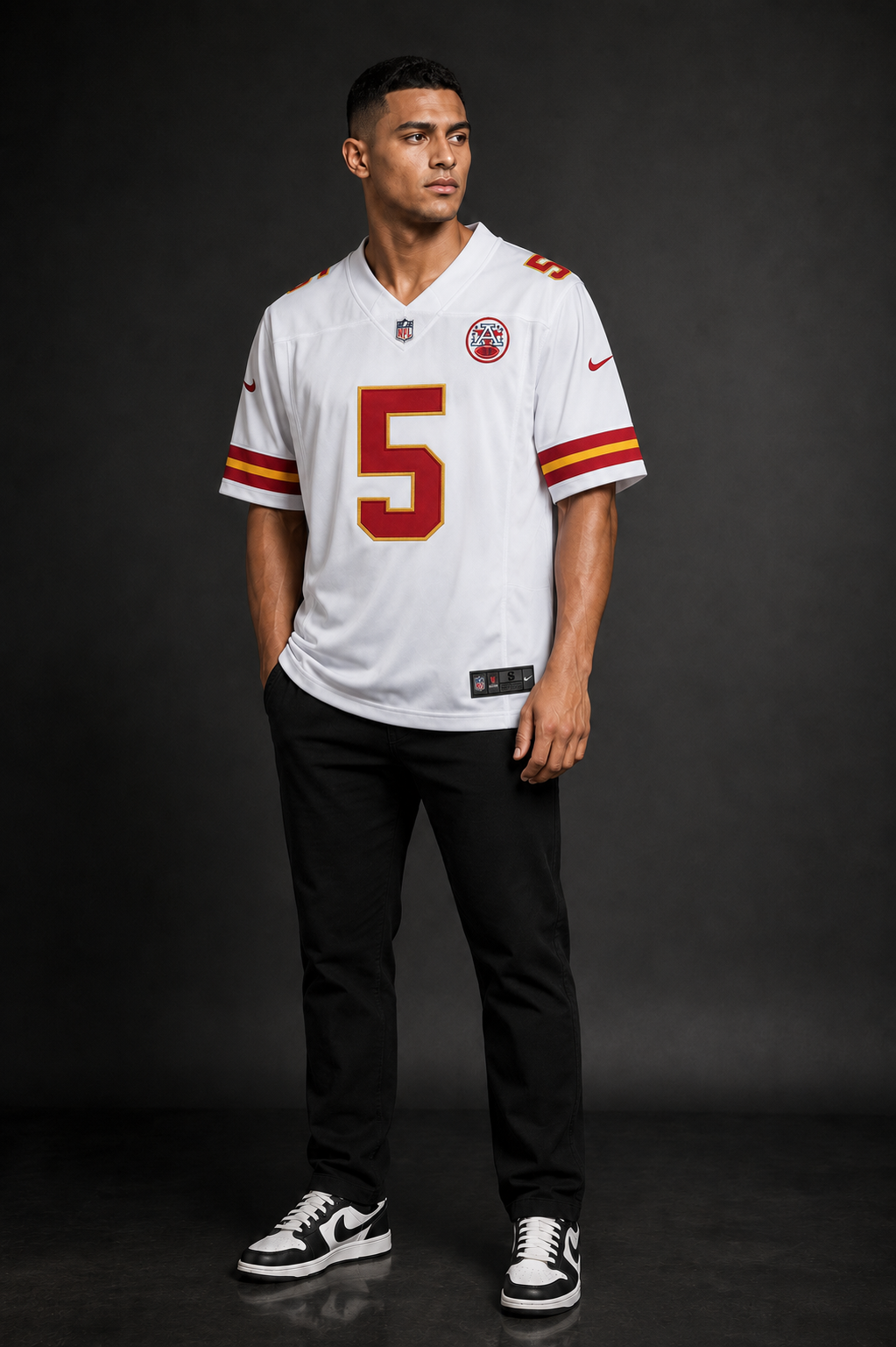 Camisa Kansas City Chiefs NFL – Delane #5 Branca