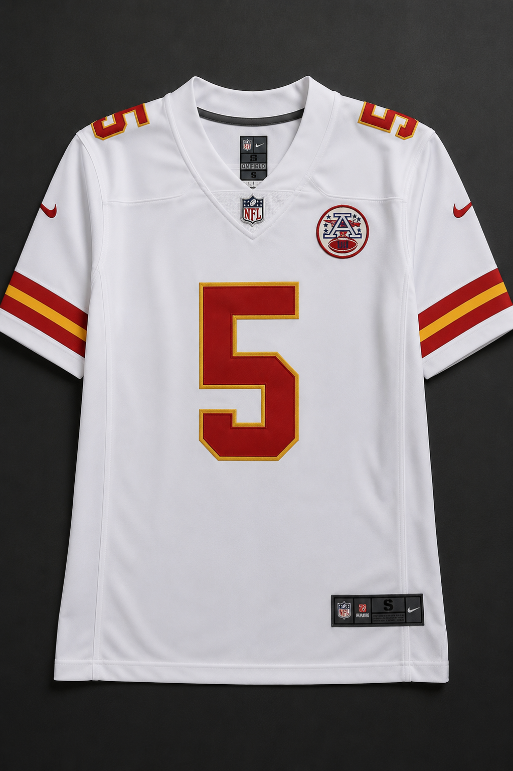 Camisa Kansas City Chiefs NFL – Delane #5 Branca