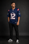 Camisa New England Patriots NFL – Brady #12 Azul-Marinho