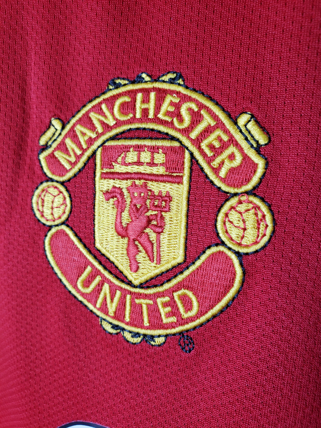 Camisa Manchester United Retrô 2004/06 Vermelha – Nike Vodafone – Manga Longa