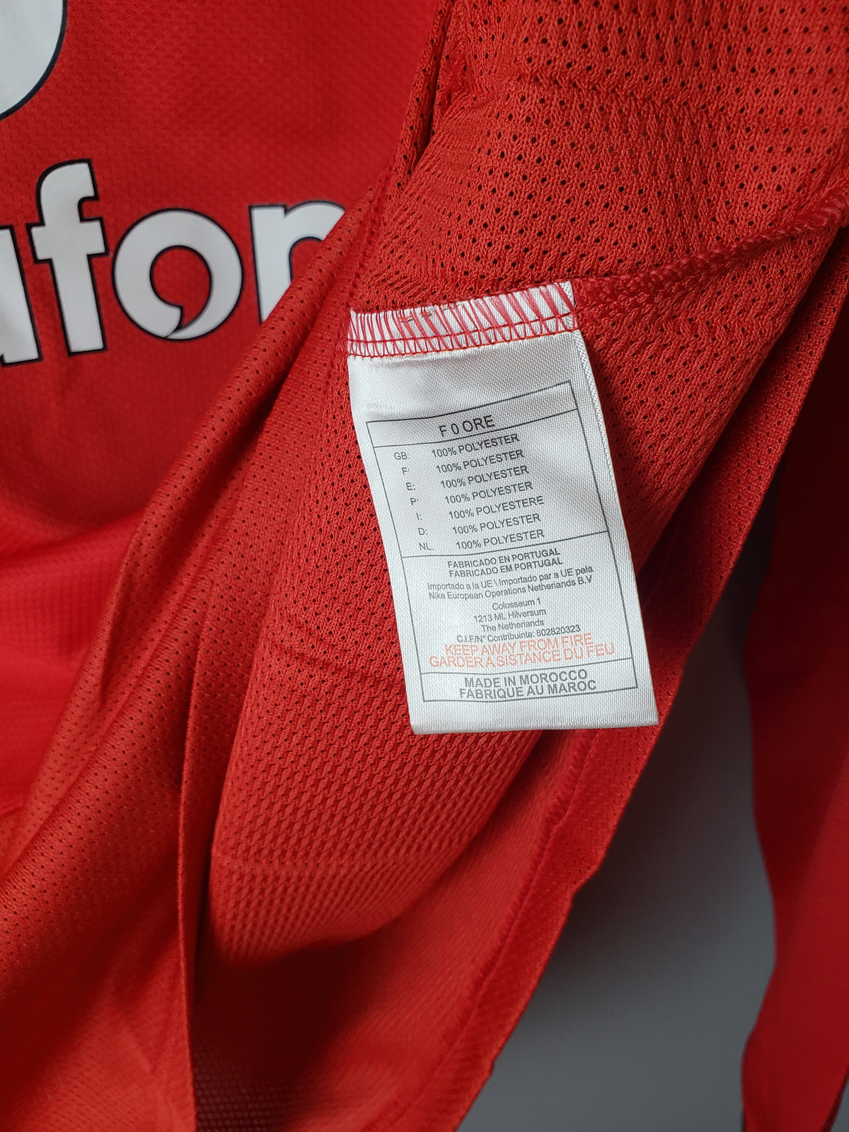 Camisa Manchester United Retrô 2004/06 Vermelha – Nike Vodafone – Manga Longa