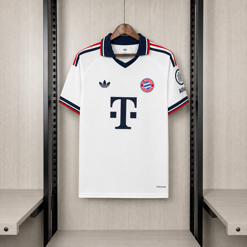 Camisa Bayern de Munique Away 2026/27 Branca – Versão Torcedor