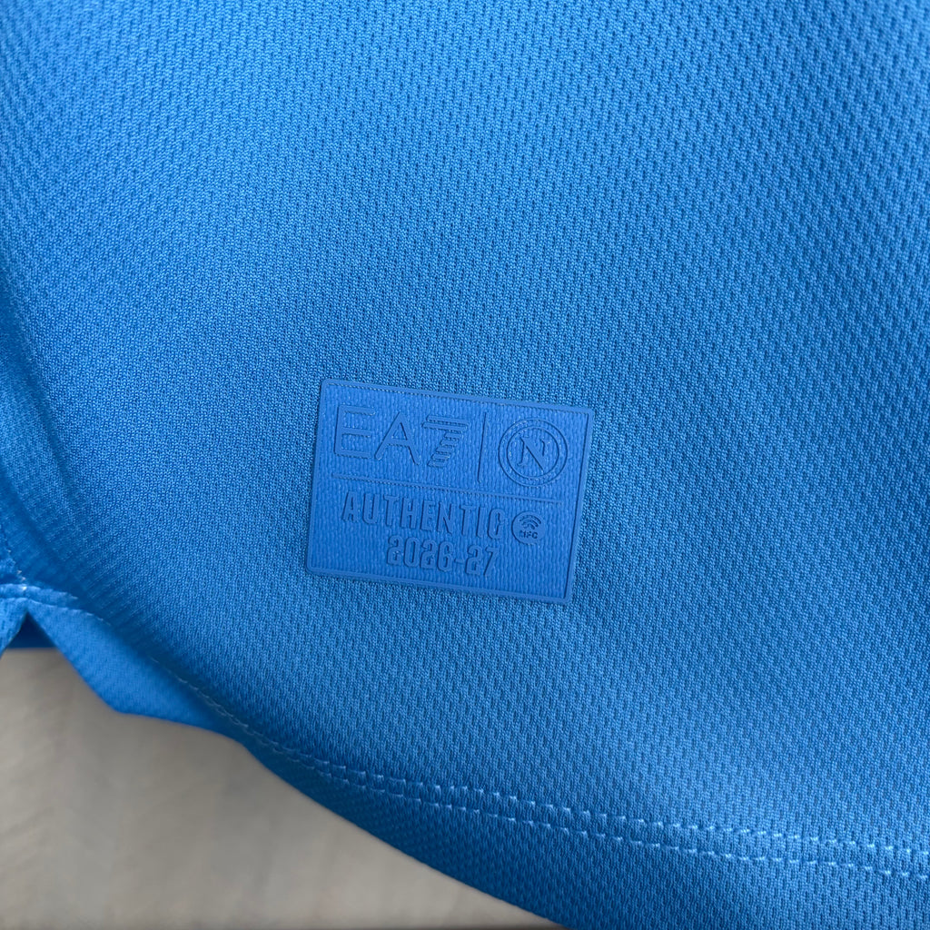 Camisa Napoli Home 2026/27 Azul – Versão Torcedor
