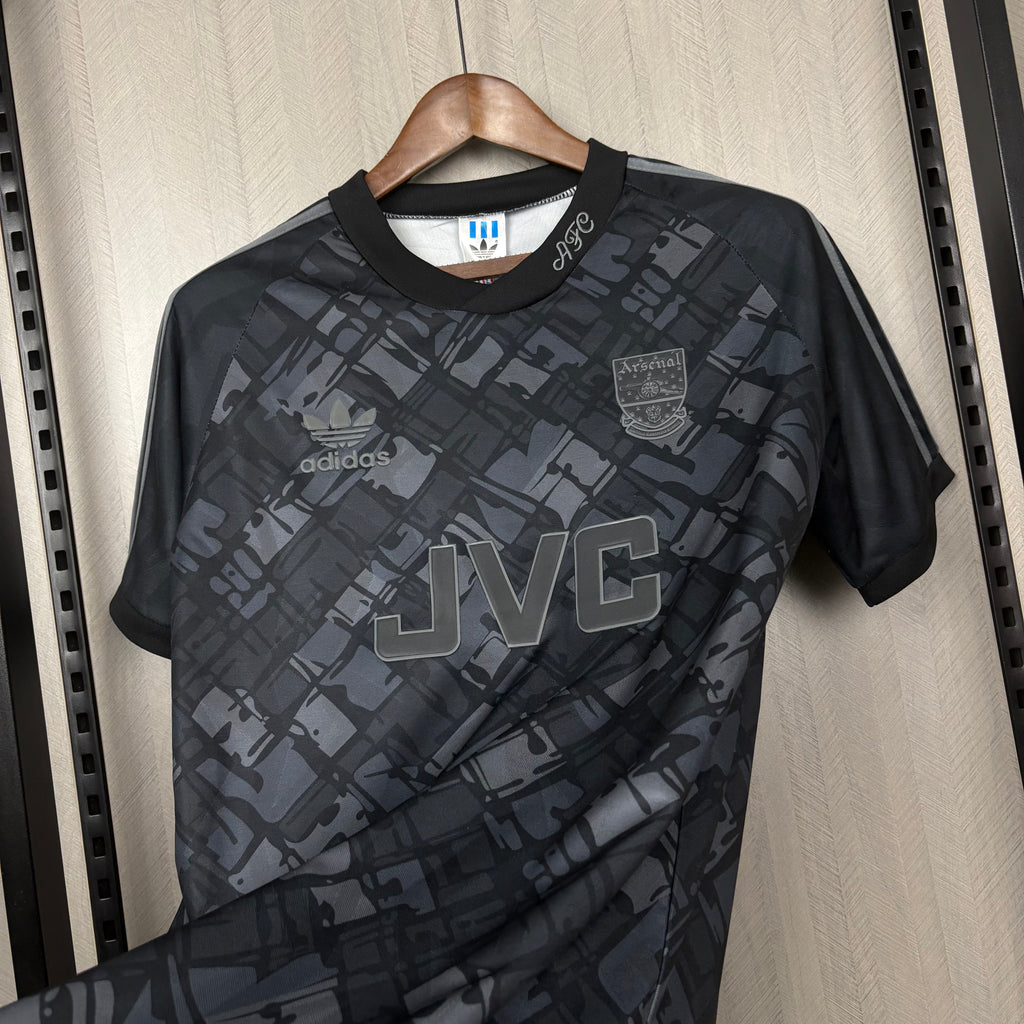 Camisa Arsenal Retrô JVC Releitura Preta – Masculina