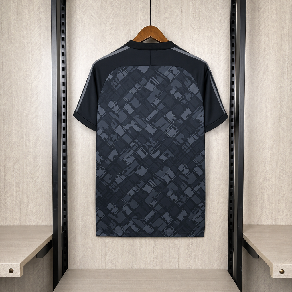 Camisa Arsenal Retrô JVC Releitura Preta – Masculina